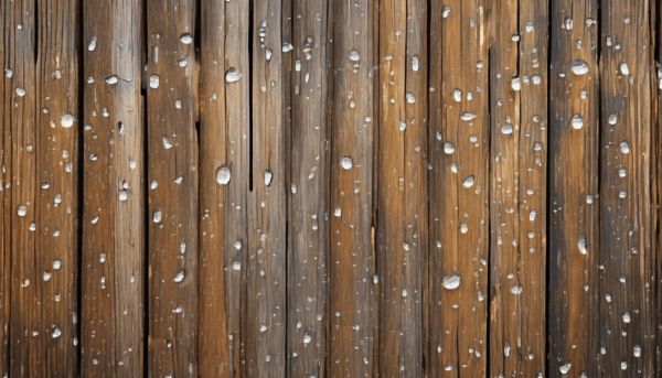 Des planches en bois qui bravent les intempéries à l’extérieur