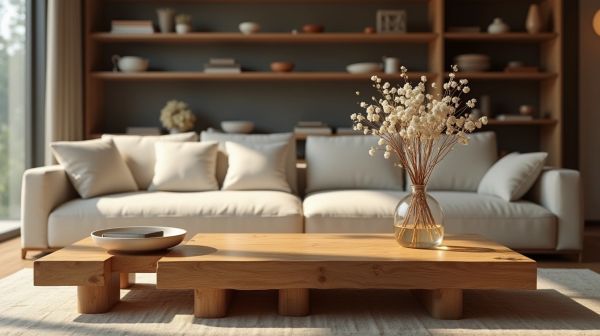 Le bout canapé en bois : l'élément surprise pour une déco chic