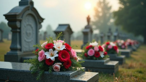 L'importance des fleurs artificielles pour cimetière dans l'hommage
