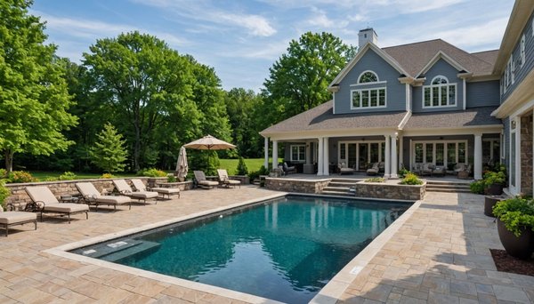 Piscine sur mesure avec spa intégré : luxueux et relaxant
